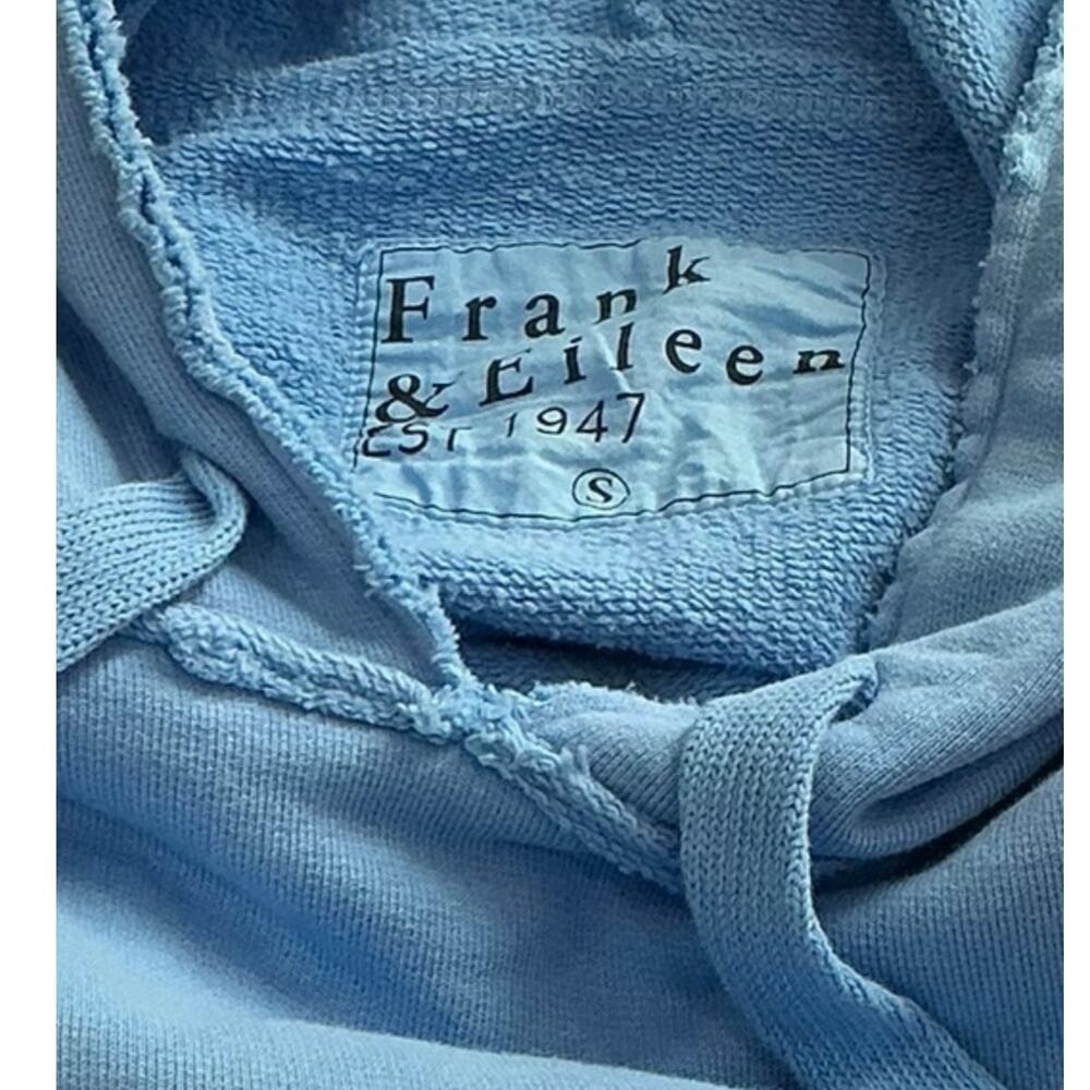 Frank & Eileen Mini James Hooded Dress Size Small Bright Baby Blue Triple Fleece - Picture 7 of 8
